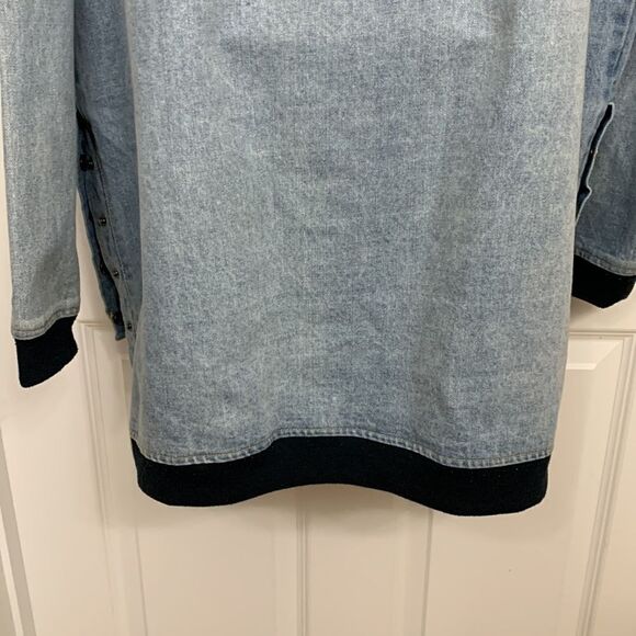 Emory Park size medium VINTAGE oversized denim jacket with front snap closure - Picture 9 of 15